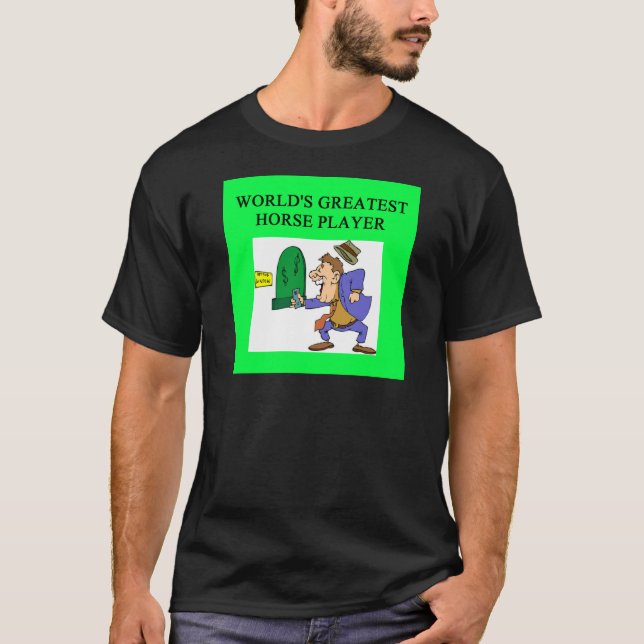 thoroughbredhästkapplöpning t-shirt (Framsida)