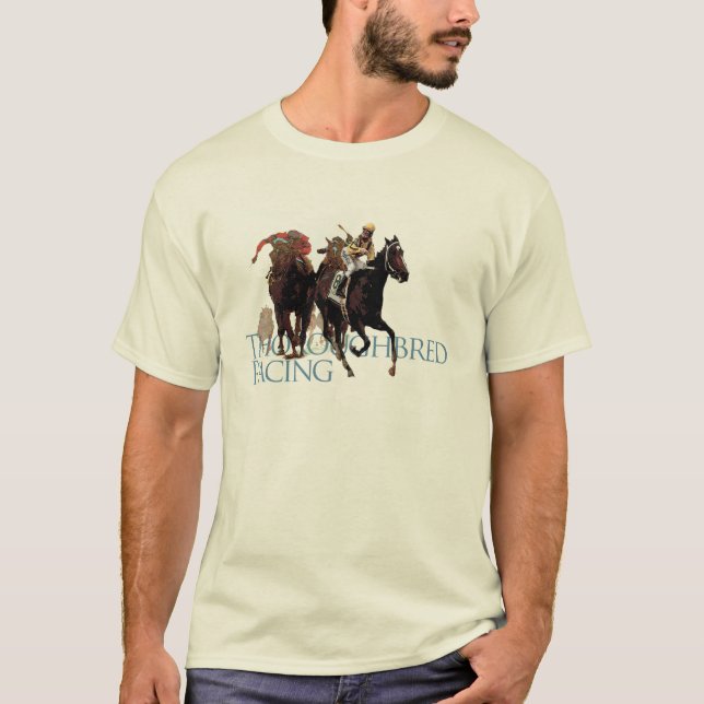 Thoroughbredhästkapplöpninggåvor T Shirt (Framsida)