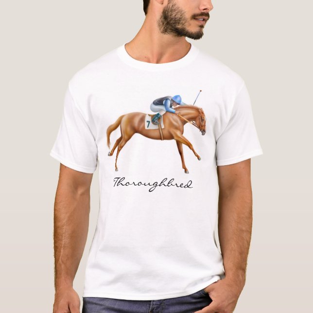 ThoroughbredhästT-tröja T-shirt (Framsida)