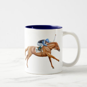ThoroughbredRacehorsemugg Två-Tonad Mugg