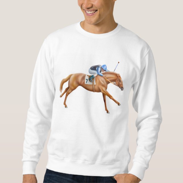 ThoroughbredRacehorsetröja Sweatshirt (Framsida)