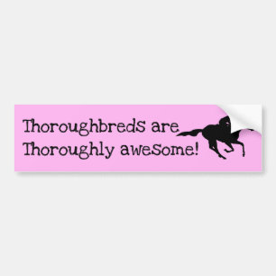 Thoroughbreds är enorma! bildekal