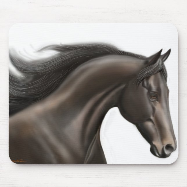 Thoroughbredtävlinghäst Mousepad Musmatta (Framsidan)