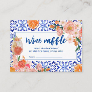Thors Amore blommigt Möhippa Vin raffle Tilläggskort