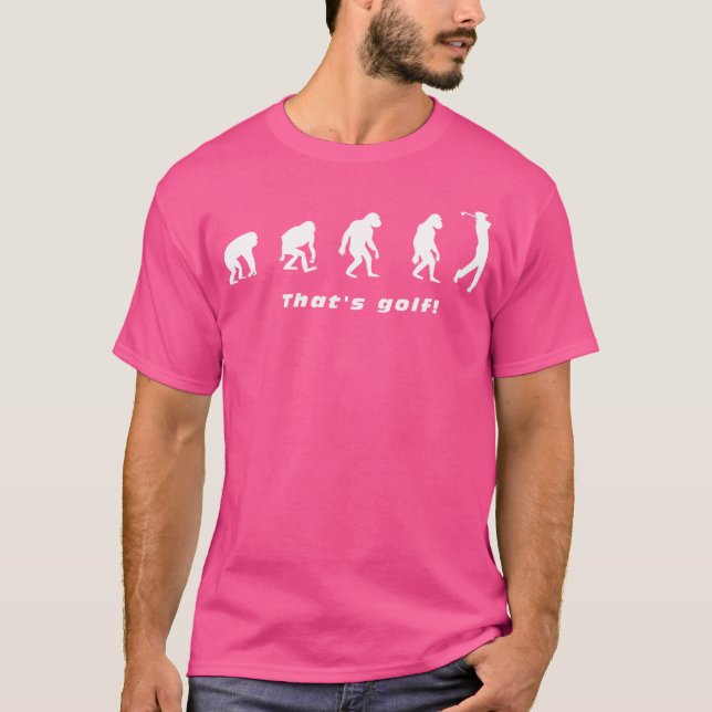 Thors Golf Golfer Evolution Golf Klubb Golf Course T Shirt (Framsida)