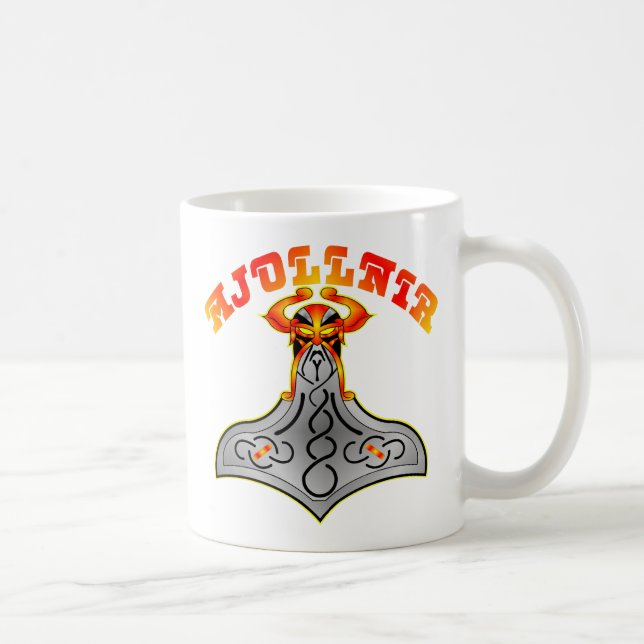 Thors Hammer Mjollnir Kaffemugg (Höger)
