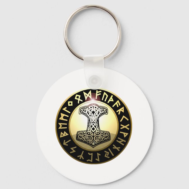 Thors Hammer Nyckelring (Framsida)