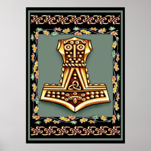 Thors Hammer Poster Skriv ut