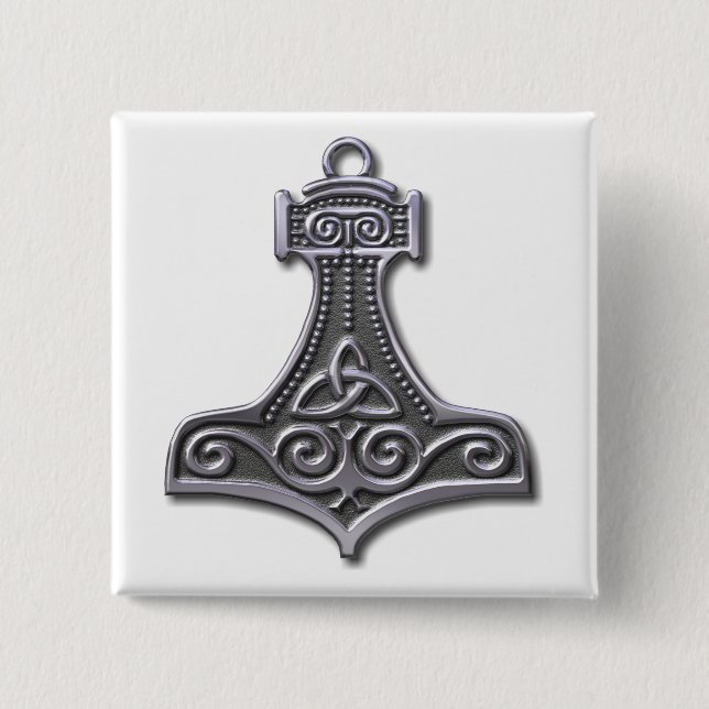 Thors Hammer-silver Knapp (Framsida)