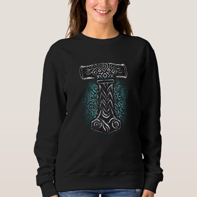 Thors Hammer, viking, god, Norse mythology, Celtic T Shirt (Framsida)