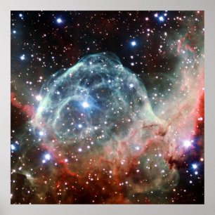 Thors Helmet Nebula Space Poster