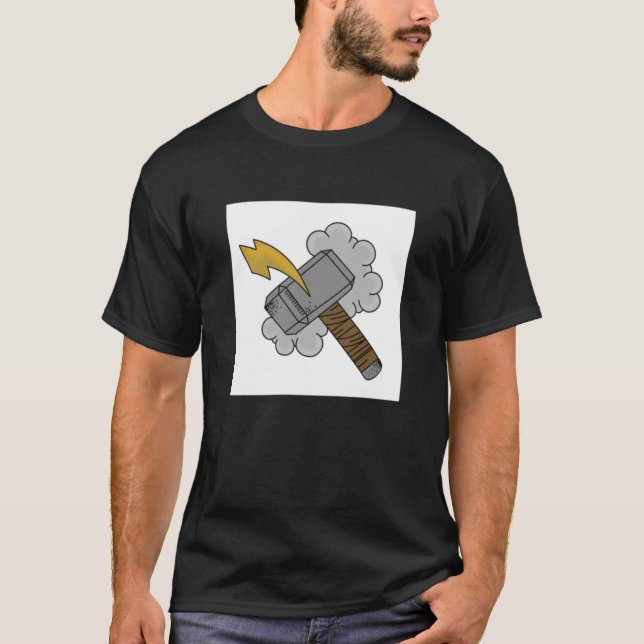 Thors mäktiga hammer Classic T-Shirt (Framsida)
