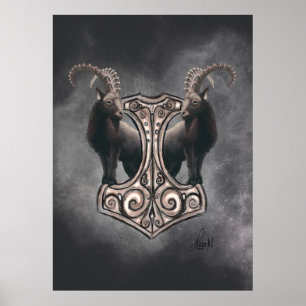 Thor's Might: Mjölnir och Thunderous Assion Poster