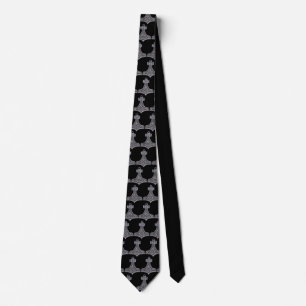 Thors svart bakgrund i Hammer-silver Tie-plattan Slips