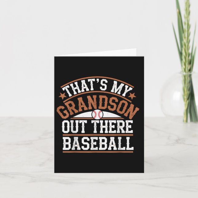 Thors ut Baseball Grandma Mors dag Kort (Framsida)