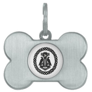 Thor'sen bultar i Celtic fnurra cirklar Namnbricka Husdjur
