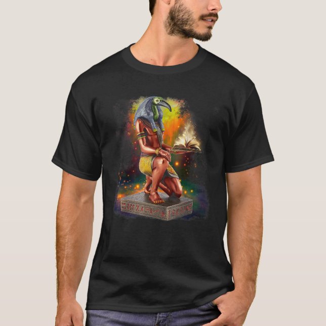 Thoth den egyptiska kunskapsguden  t shirt (Framsida)