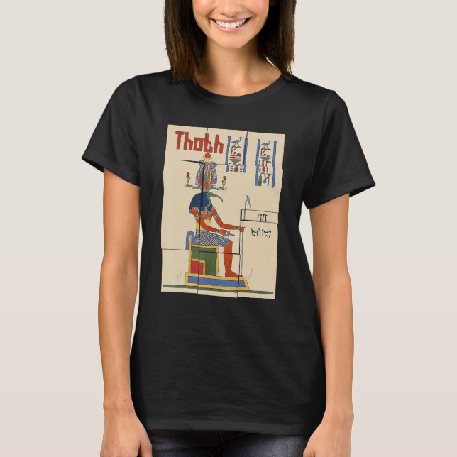 Thoth Djehuty Thout Ancient Egyptian Mythology Egy T Shirt (Framsida)