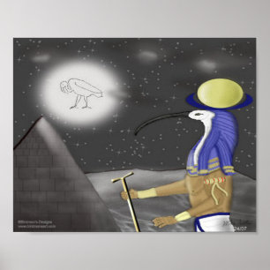 Thoth Måne Gudom Poster