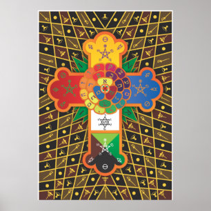 "Thoth Tarot" Ro Kor Lamen Poster