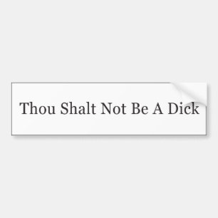 Thou Shalt att inte vara en deckare Bildekal