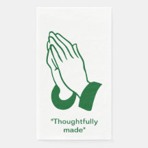"Thoughtmade Made" som bönade Händer Towel
