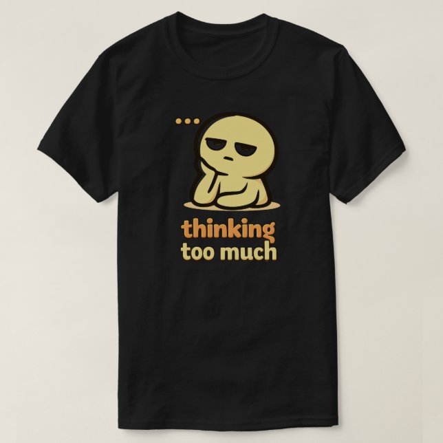 Thoughts Everywhere – Cute Overthinking Humor T Shirt (Design framsida)