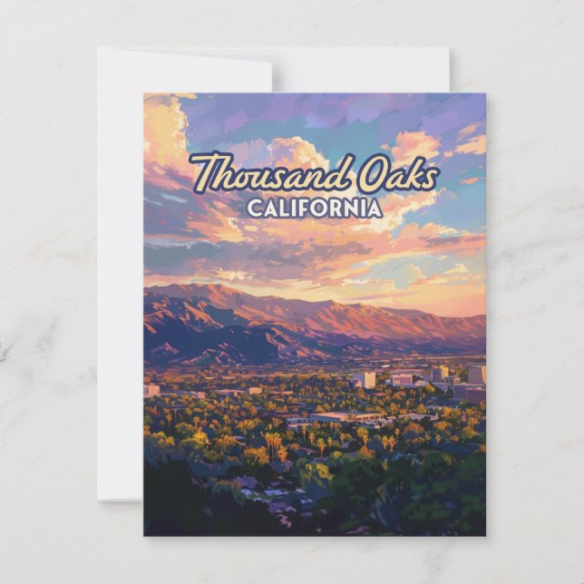 Thousand Oaks California Los Angeles Ventura Card (Framsida)