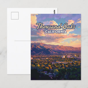 Thousand Oaks California Los Angeles Ventura Vykort
