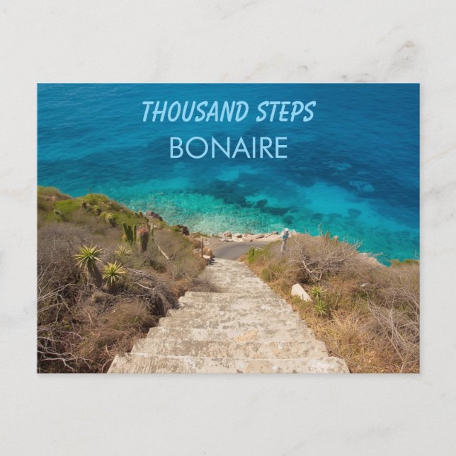 Thousand steps bonaire vykort (Framsida)
