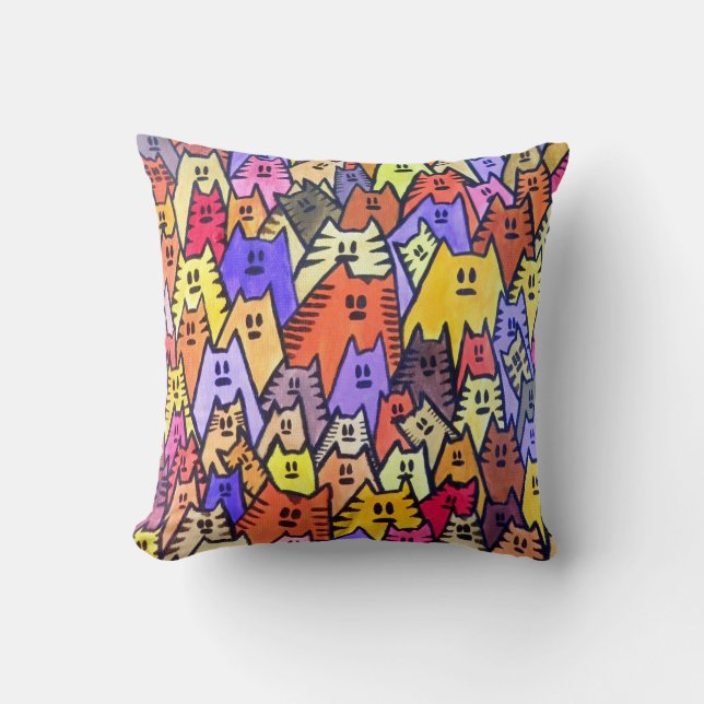 THP - 009 - CATS - Dekorativ kudde (Framsida)