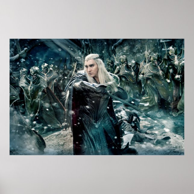 Thranduil i strid poster (Framsidan)