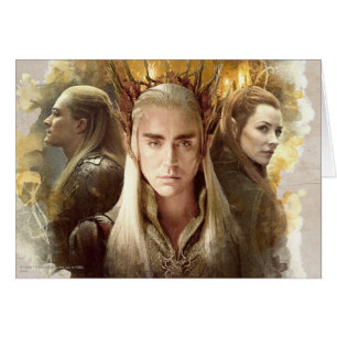 Thranduil, LEGOLAS GREENLEAF™ och TAURIEL™ Gra Hälsningskort