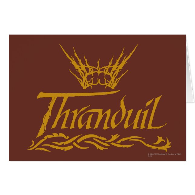 Thranduil Namn Hälsningskort (Framsidan Horizontal)