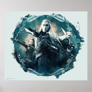 Thranduil, TAURIEL™ & grafisk LEGOLAS GREENLEAF Poster