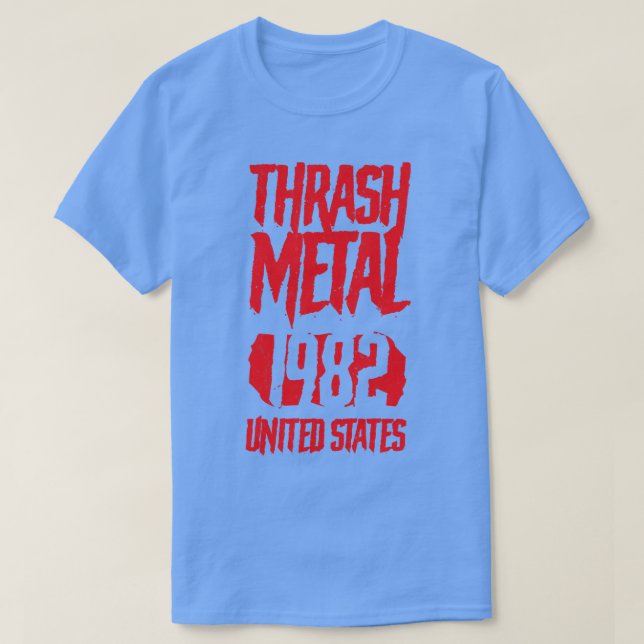 Thrash Metall 1982 Vintage T Shirt (Design framsida)