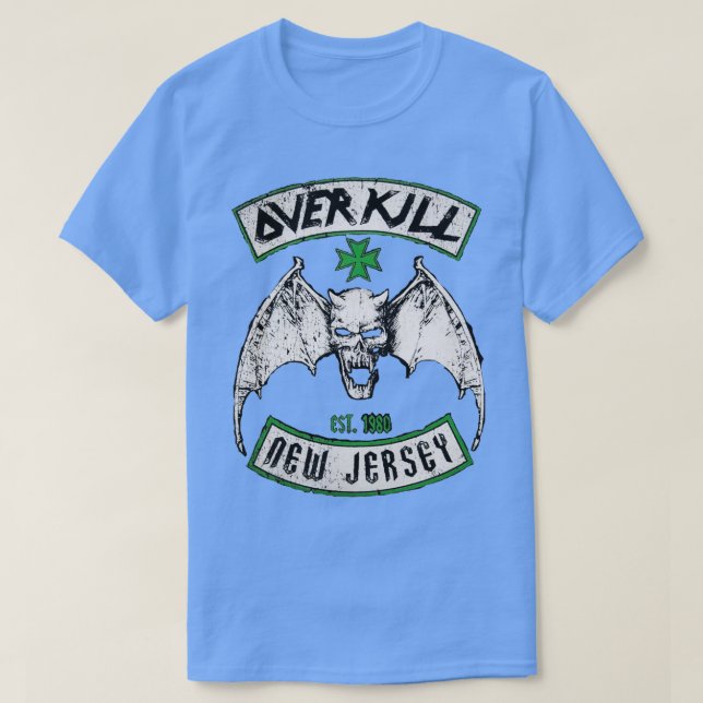 THRASH METALL OVERKILL NEW JERSEY T SHIRT (Design framsida)