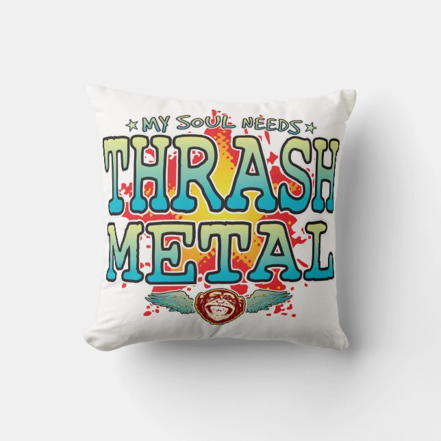 Thrash Metall Soul Cushion Kudde (Framsida)