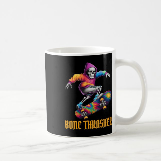 Thrasher Skeleton Halloween Costume Kaffemugg (Höger)