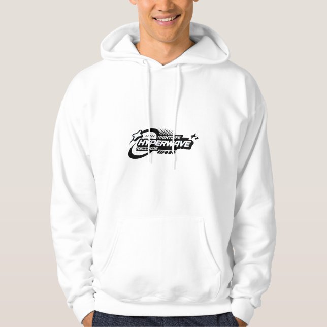 THRD Vit Hoodie – Minimal ikon (Framsida)