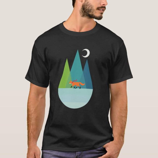 Threadless Andy Westface Gå Ensam Grafik T Shirt (Framsida)