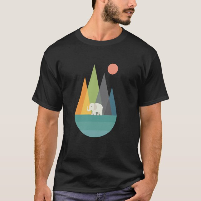 Threadless Andy Westface Gå i fred Grafik T Shirt (Framsida)
