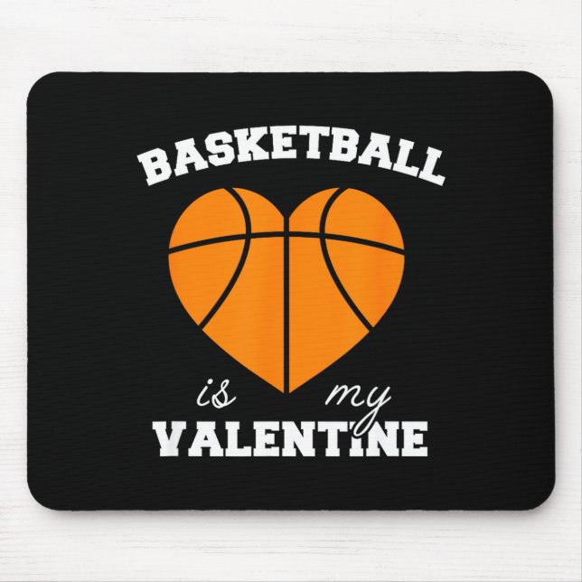 Threadrock Basketball Is My Valentine - Women's Un Musmatta (Framsidan)