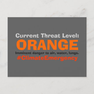 Threat Level Orange Protest Trump Vykort