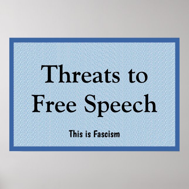 Threats to Free Speech Poster (Framsidan)