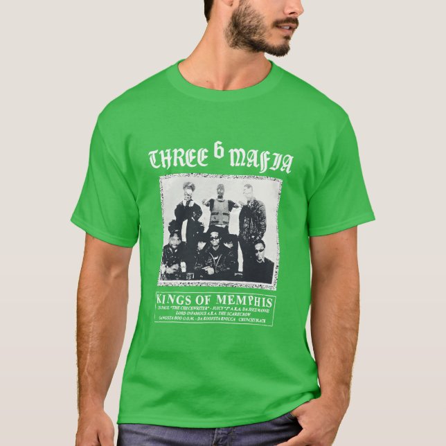 Three 6 Mafia rolig T Shirt (Framsida)