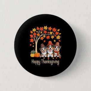 Three Australian Shepherd Dogs Fall Tree Happy Tha Knapp