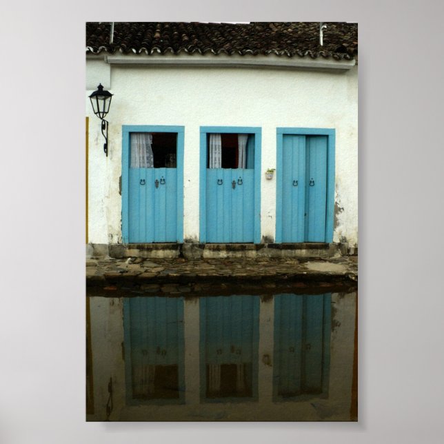 Three Blue Doors Poster (Framsidan)