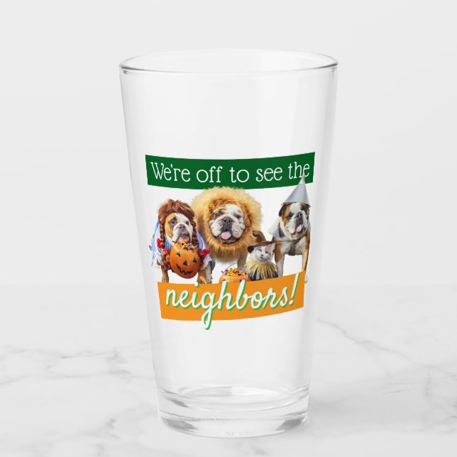 Three Bulldogs in Costumes Glaskopp (Framsida)