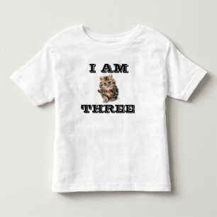 THREE CAT KITTEN KIDS T-SHIRTS, ÅLDER 3 (TRE) T SHIRT